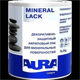 Лак для камня и кирпича полумат. 1л AURA MINERAL 10280