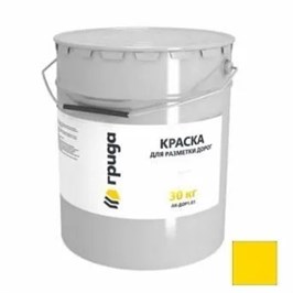 Краска АК-Дор 1,01 для разметки дорог, желтая, 30кг, Грида 10490