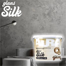 Декоративно-отделочный акриловый материал "AURA Silk Glans" 1кг 10511